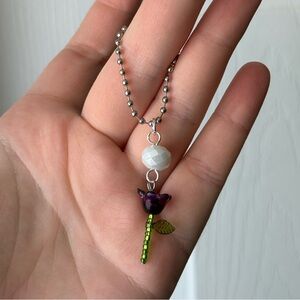 Beaded Flower Keychain